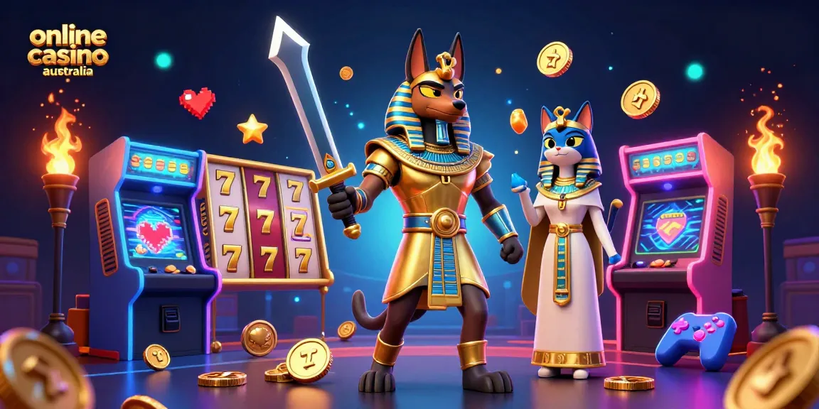 Engage in thrilling gameplay at online casino australia featuring rich casino elements and vibrant characters.